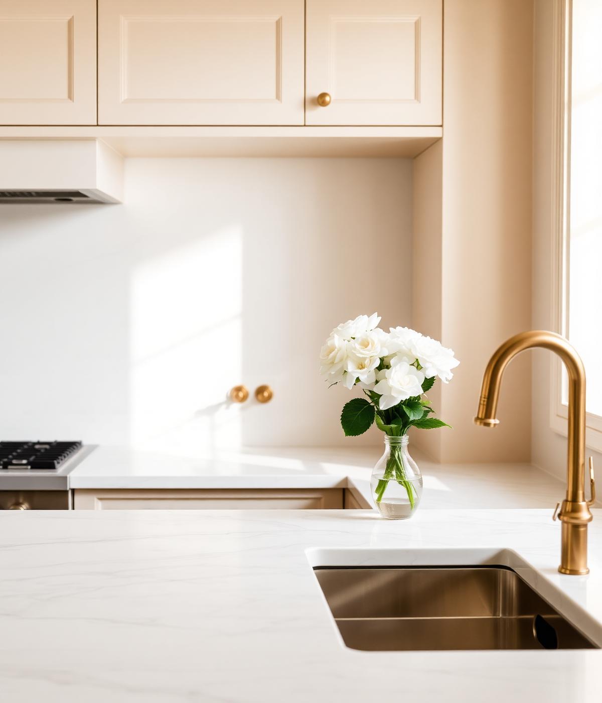 Bright, spotless kitchen cleaned by Abuk & Bloom home cleaners in Caroline Springs